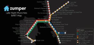 late night eat spots by bart stop