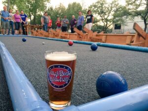Oskar Blues Brewery bocce court