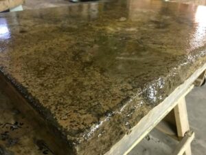 stained countertop