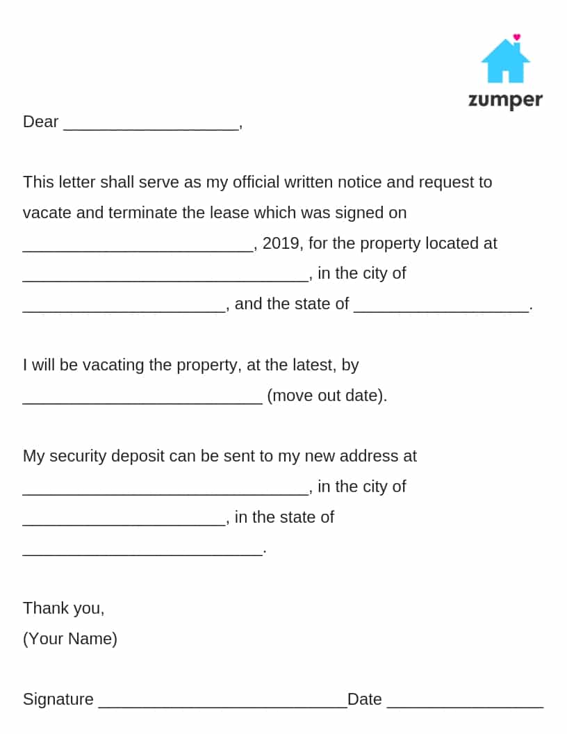 30 Day Notice Letter To Landlord Sample from zumpermedia.s3.amazonaws.com