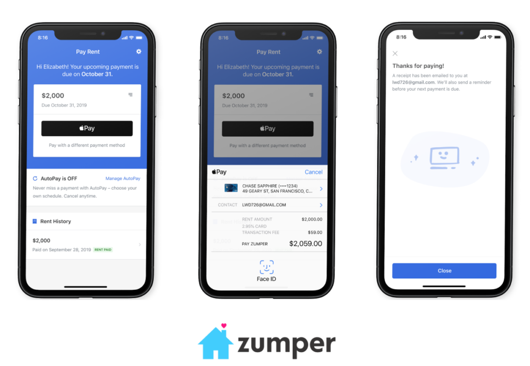 Zumper Brings Apple Pay to the Rental Market Through Rent Pay