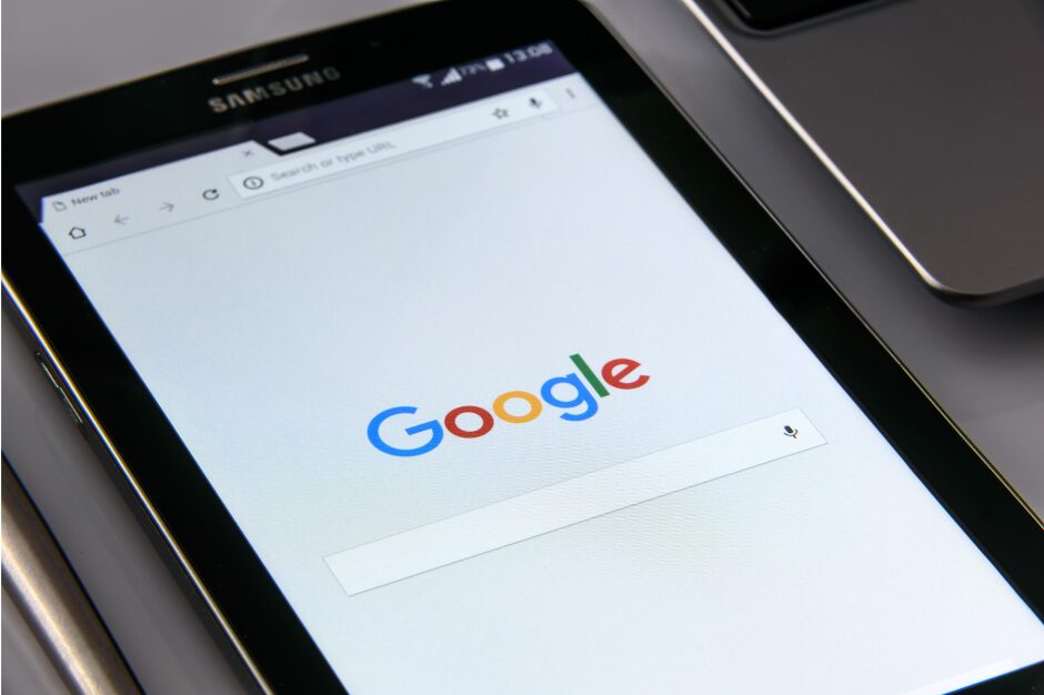 Screen showing Google search on a phone demonstrating how to automate Google Business Profile for AEO