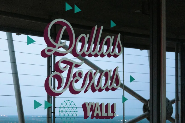 sign that says "Dallas Texas Ya'll" for an article entitled is Dallas Affordable for renters